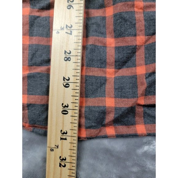 Scott Barber Orange Shadow Plaid Long Sleeve Button Down Shirt Large‎ - Picture 3 of 5